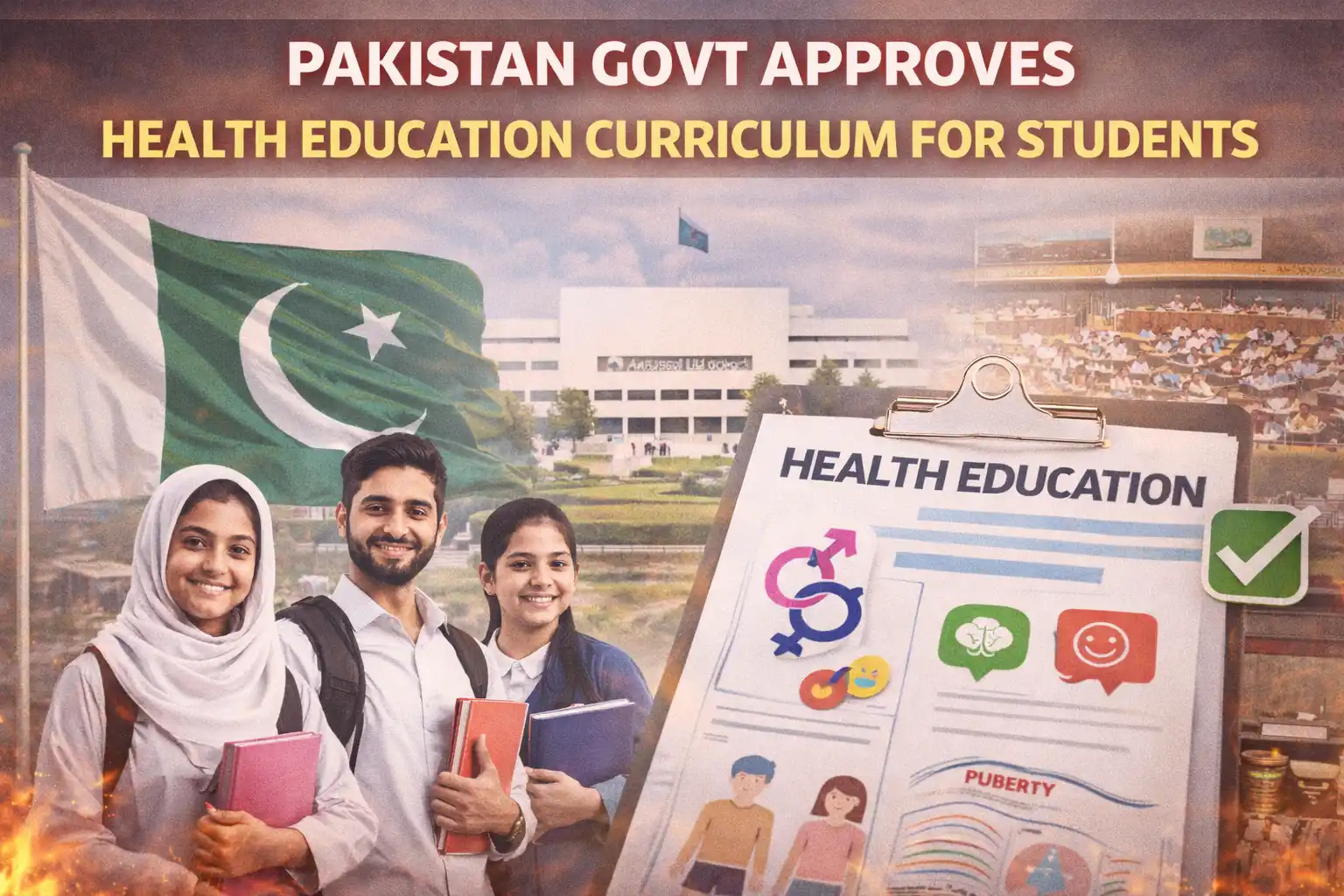 Pakistan Govt Approves Health Education Curriculum for Students