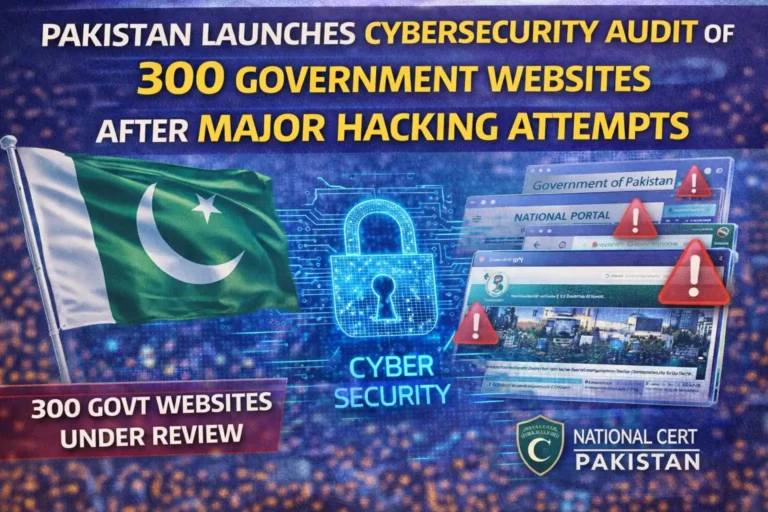 Pakistan Launches Cybersecurity Audit of 300 Government Websites After Major Hacking Attempts