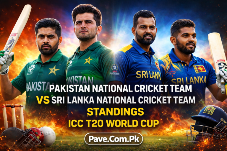 Pakistan National Cricket Team Vs Sri Lanka National Cricket Team Standings ICC T20 World Cup