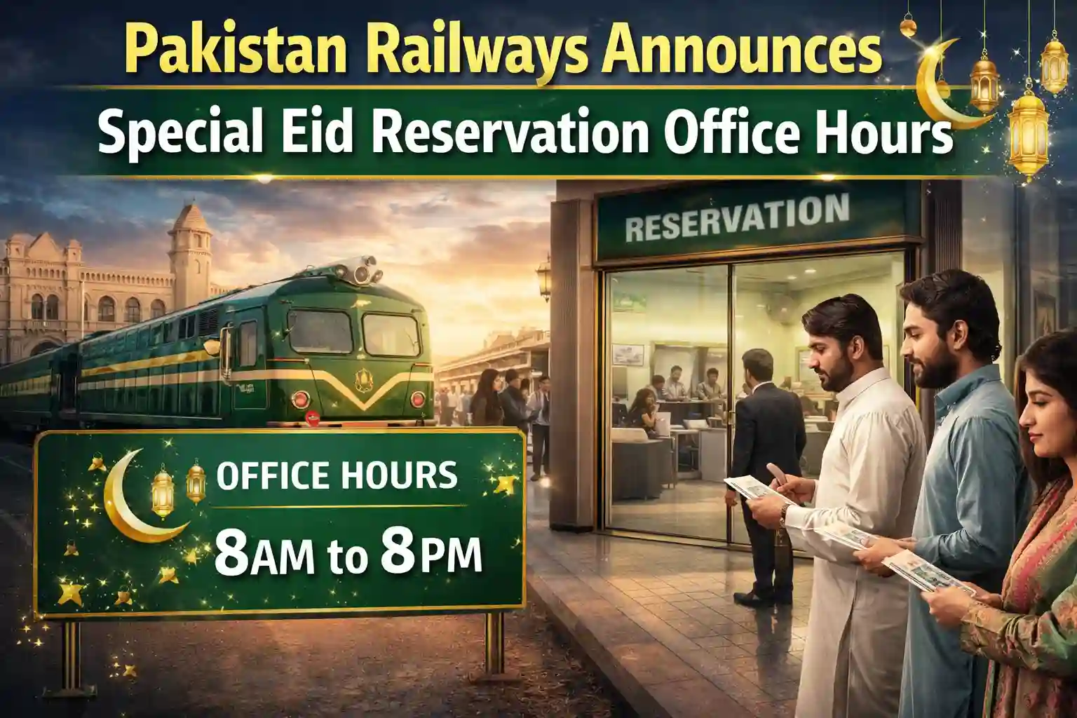 Pakistan Railways Announces Special Eid Reservation Office Hours
