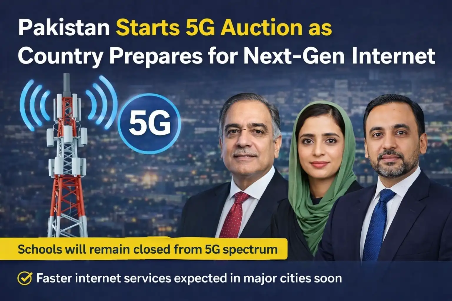 Pakistan Starts 5G Auction as Country Prepares for Next-Gen Internet