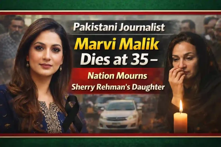 Pakistani Journalist Marvi Malik Dies at 35 – Nation Mourns Sherry Rehman’s Daughter 11 Pakistani Journalist Marvi Malik Dies at 35