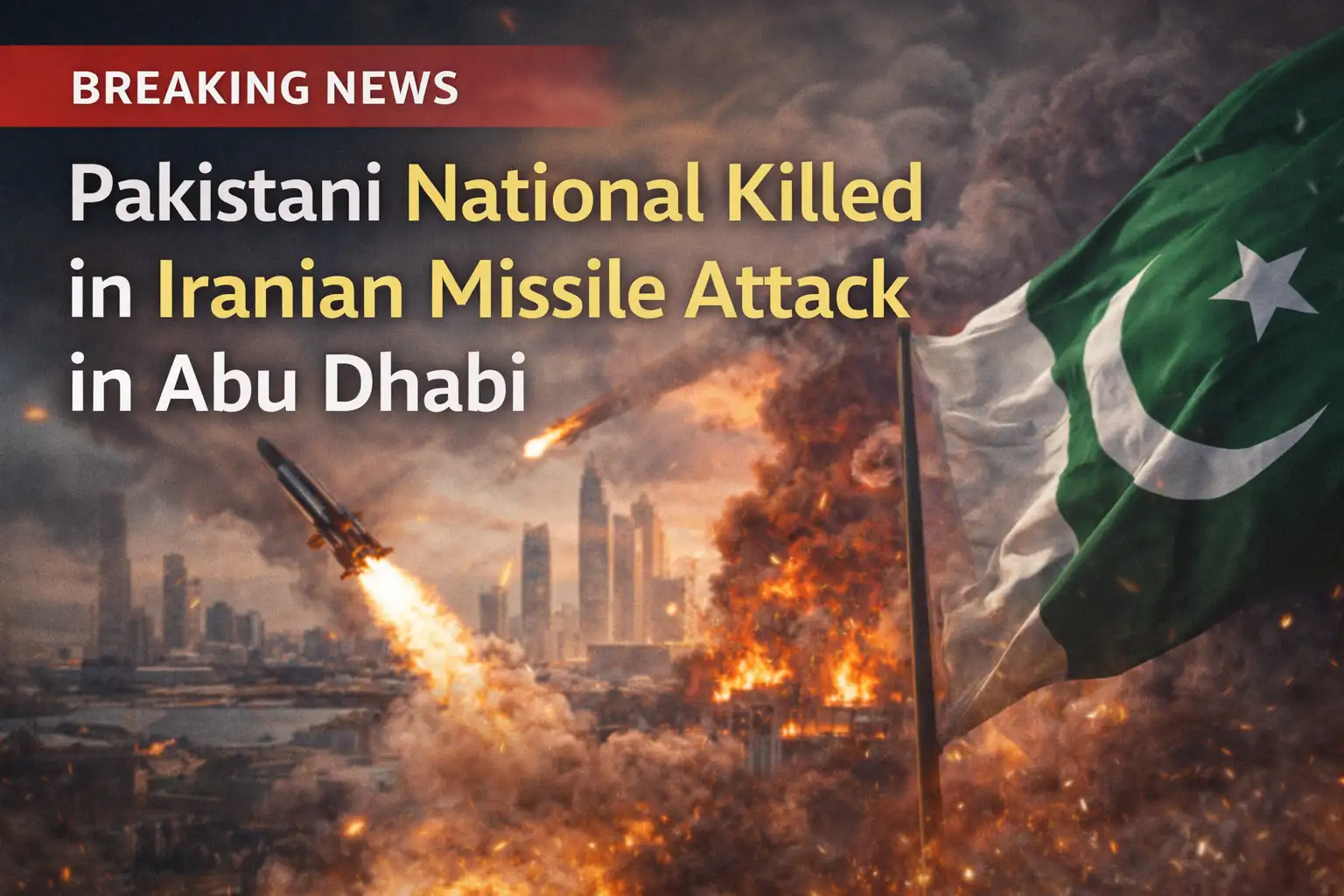 Pakistani National Killed in Iranian Missile Attack in Abu Dhabi