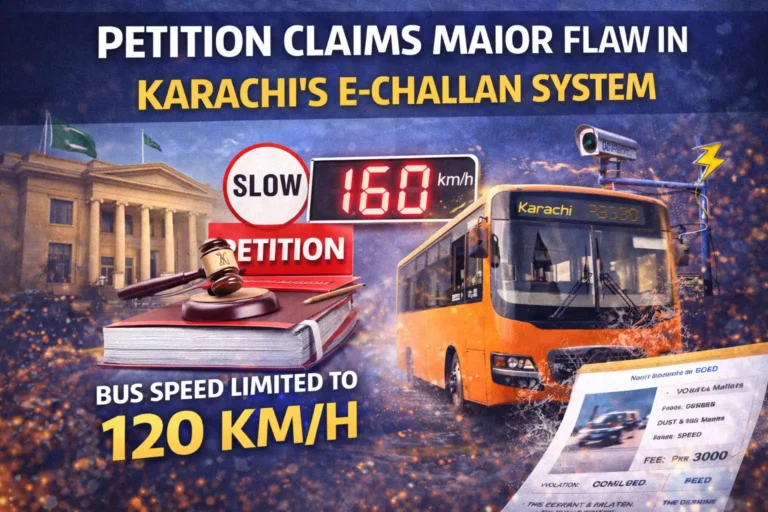 Petition Claims Major Flaw in Karachi’s E-Challan System