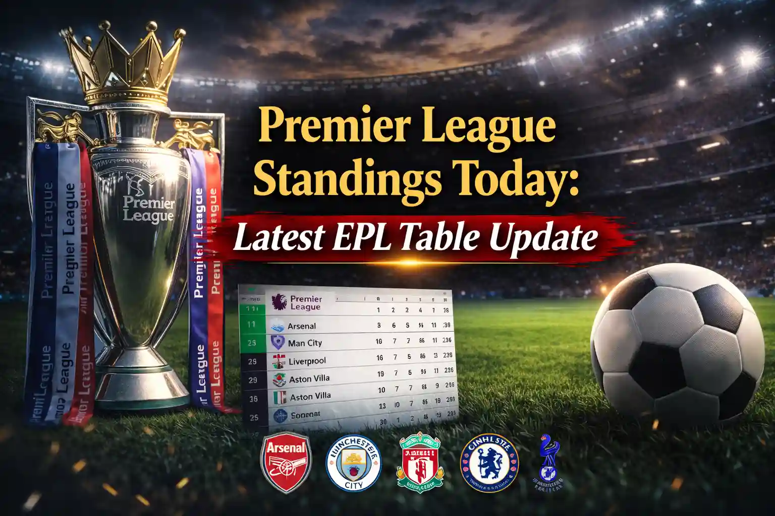 Premier League Standings Today Latest EPL Table Update