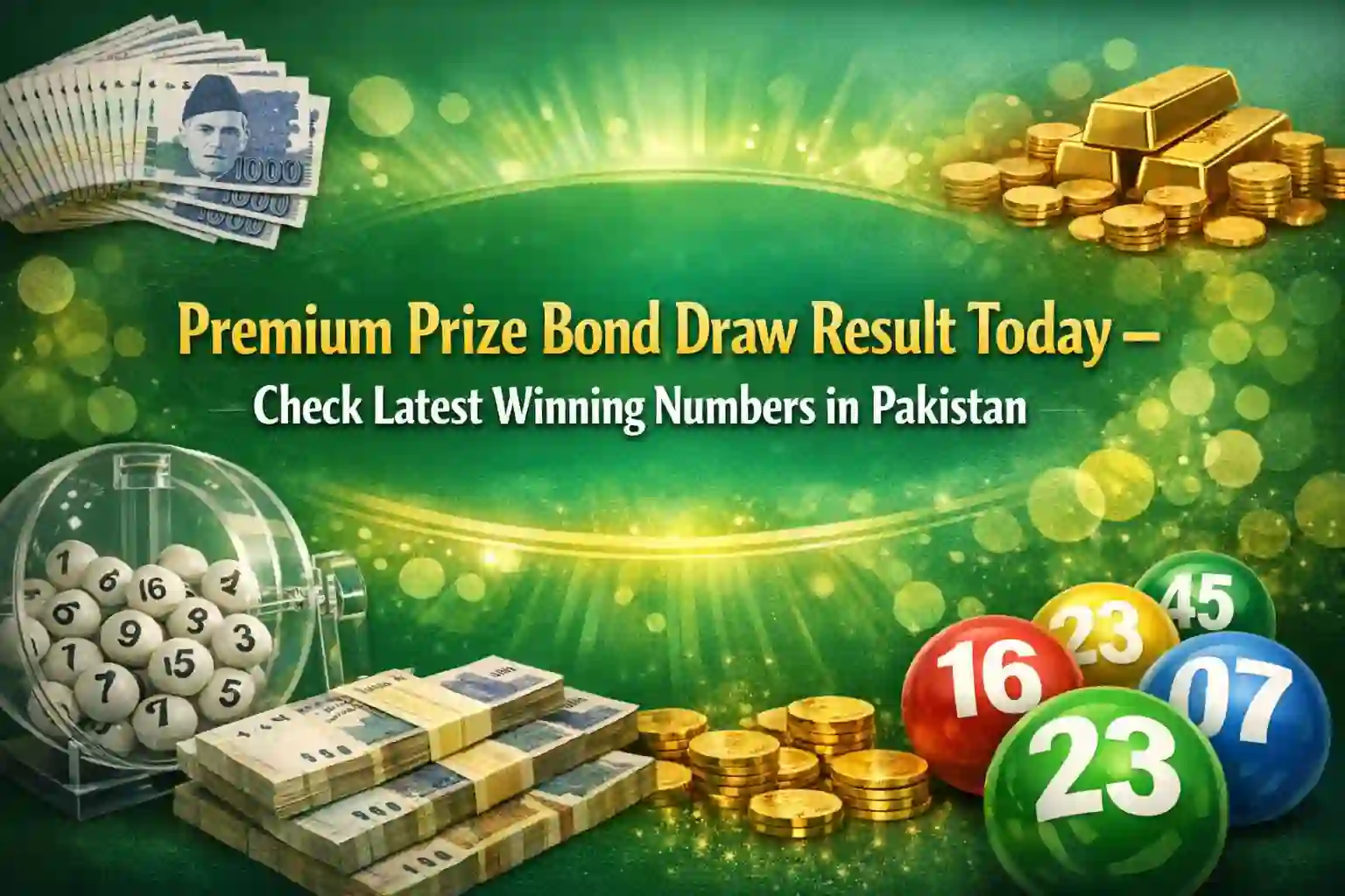 Premium Prize Bond Draw Result Today – Check Latest Winning Numbers in Pakistan 1 Premium Prize Bond Draw Result Today