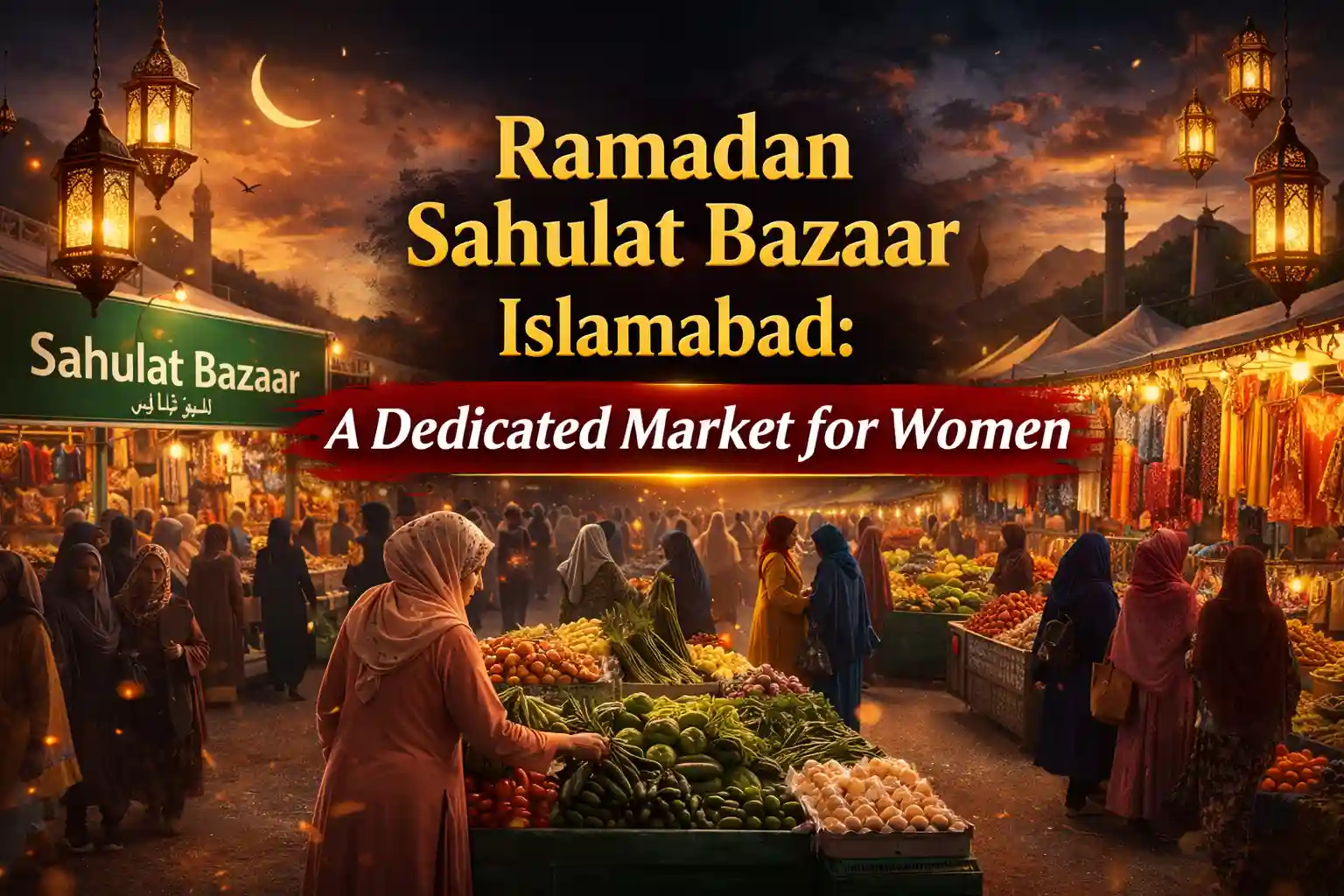 Ramadan Sahulat Bazaar Islamabad: A Dedicated Market for Wome 1 Ramadan Sahulat Bazaar Islamabad