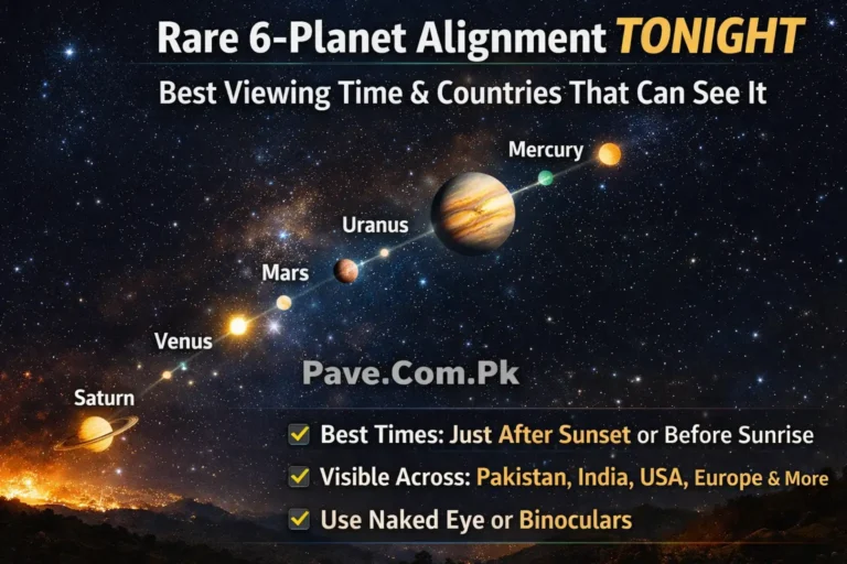 Rare 6-Planet Alignment Tonight – Best Viewing Time and Countries That Can See It