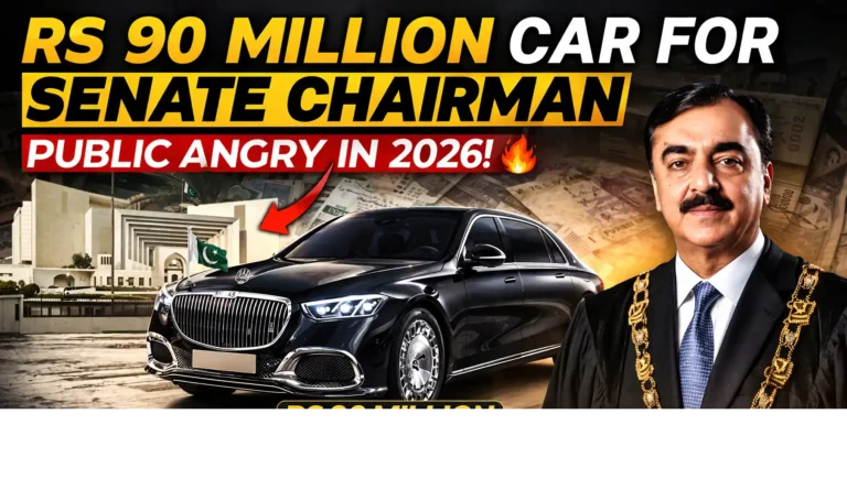 Rs 90 Million Car for Senate Chairman Sparks Public Debate in Pakistan 2026