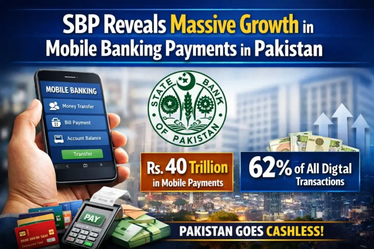 SBP Reveals Massive Growth in Mobile Banking Payments in Pakistan