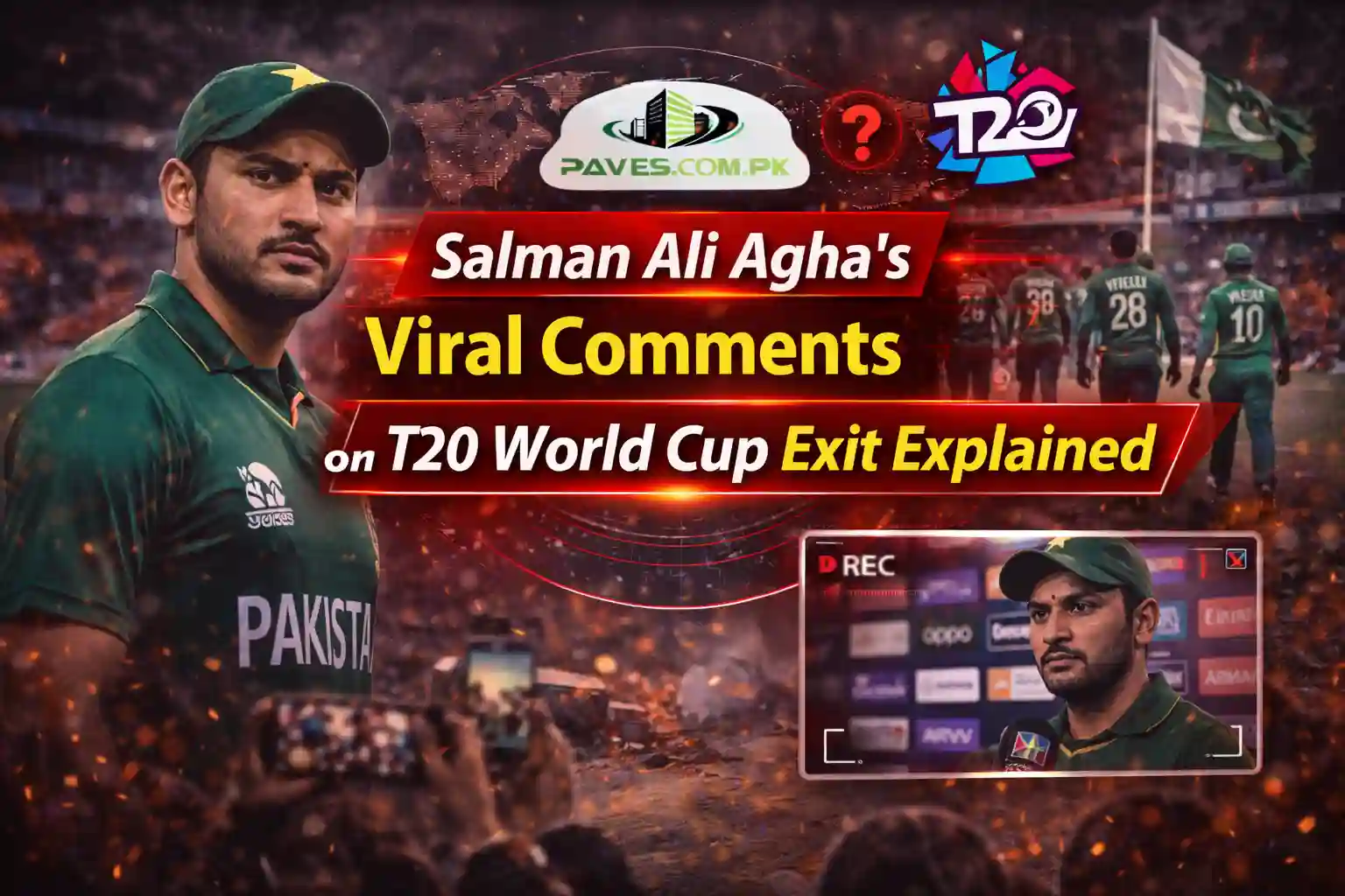 Salman Ali Agha’s Viral Comments on T20 World Cup Exit Explained