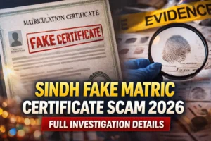 Sindh Fake Matric Certificate Scam 2026 – Full Investigation Details
