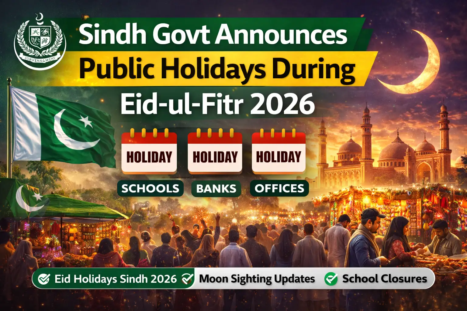 Sindh Govt Announces Public Holidays During Eid-ul-Fitr 2026 1 Sindh Govt Announces Public Holidays During Eid-ul-Fitr 2026