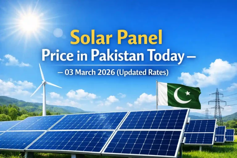 Solar Panel Price in Pakistan Today – 03 March 2026 (Updated Rates)