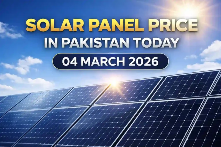 Solar Panel Price in Pakistan Today – 04 March 2026