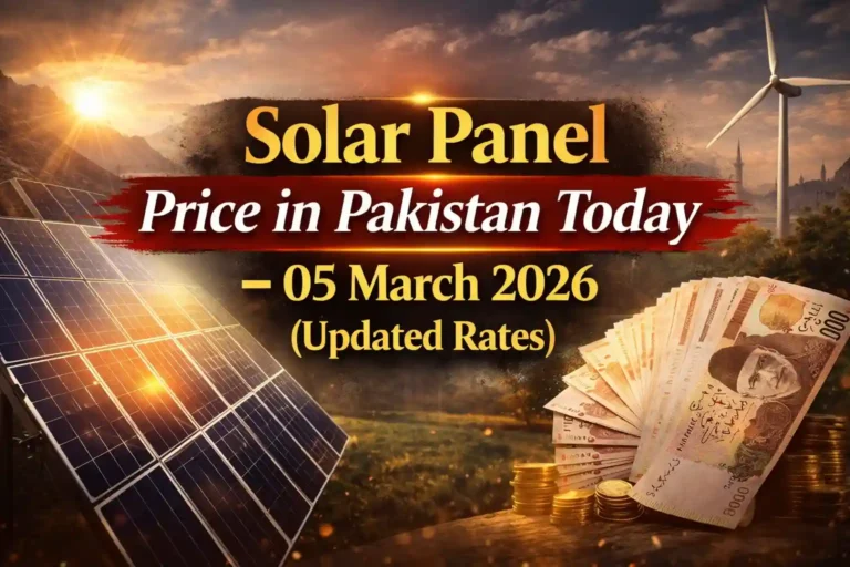 Solar Panel Price in Pakistan Today – 05 March 2026 (Updated Rates) 5 Solar Panel Price in Pakistan Today – 05 March 2026 (Updated Rates)