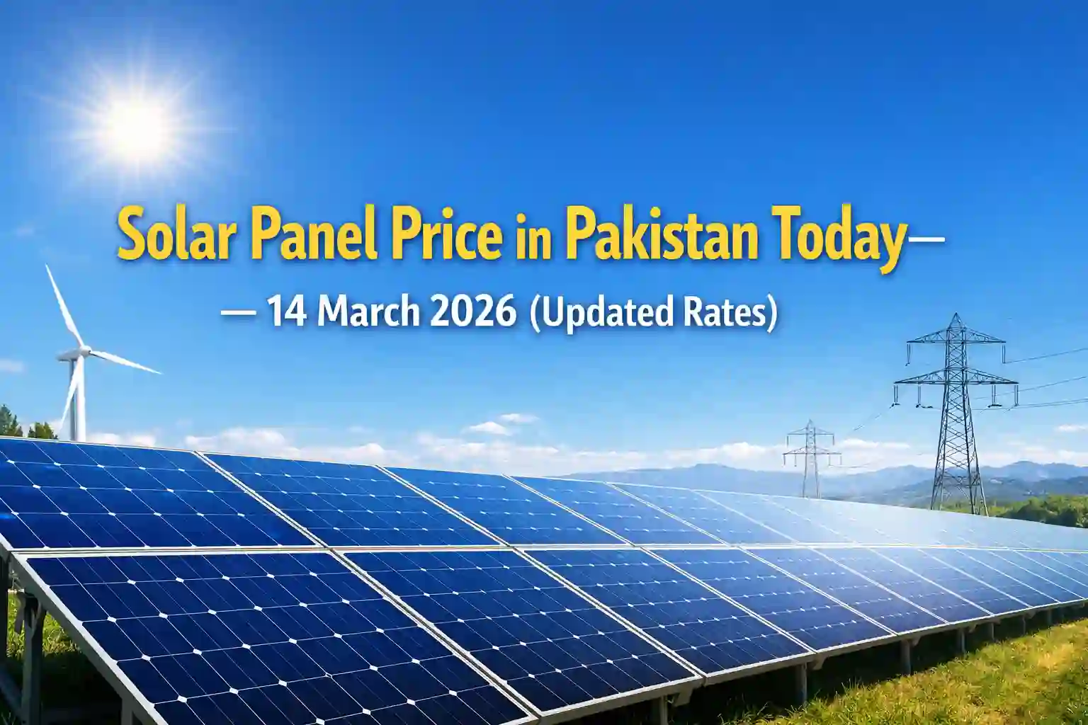 Solar Panel Price in Pakistan Today – 14 March 2026 (Updated Rates) 1 Solar Panel Price in Pakistan Today – 14 March 2026 (Updated Rates)