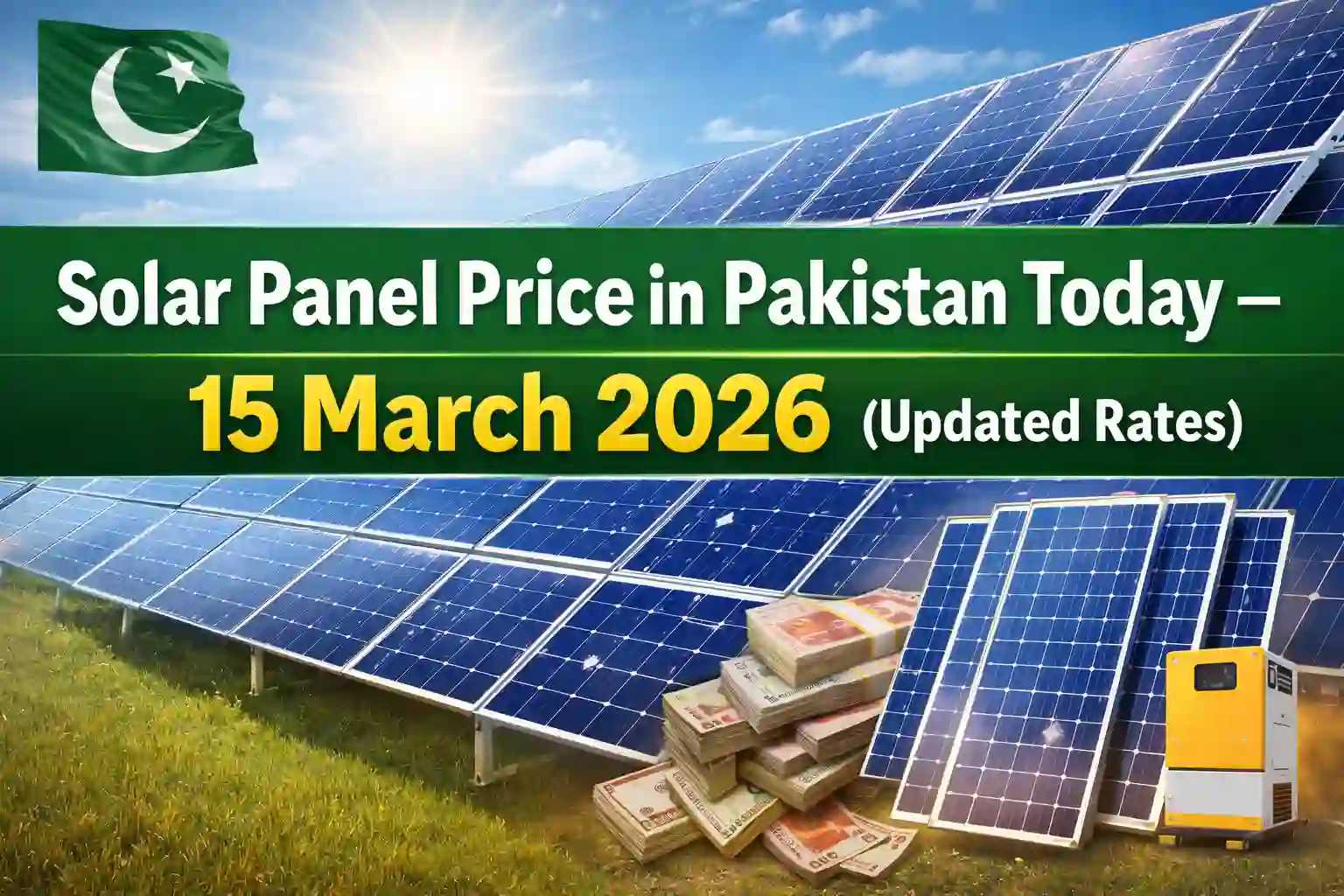 Solar Panel Price in Pakistan Today – 15 March 2026 (Updated Rates)