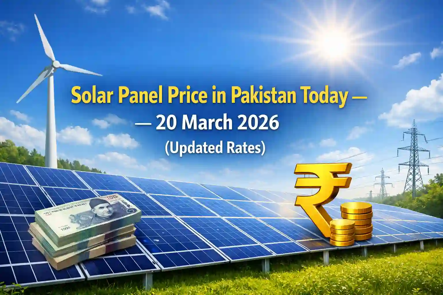 Solar Panel Price in Pakistan Today – 20 March 2026 (Updated Rates)