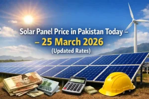 Solar Panel Price in Pakistan Today – 25 March 2026 (Updated Rates)