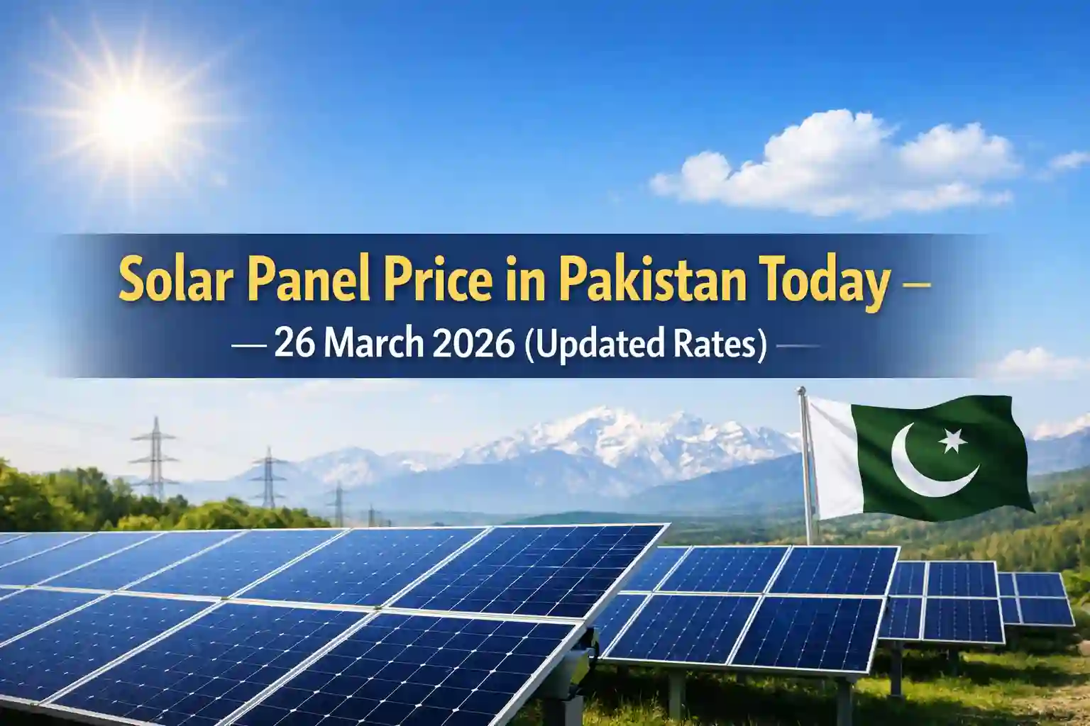 Solar Panel Price in Pakistan Today – 26 March 2026 (Updated Rates)