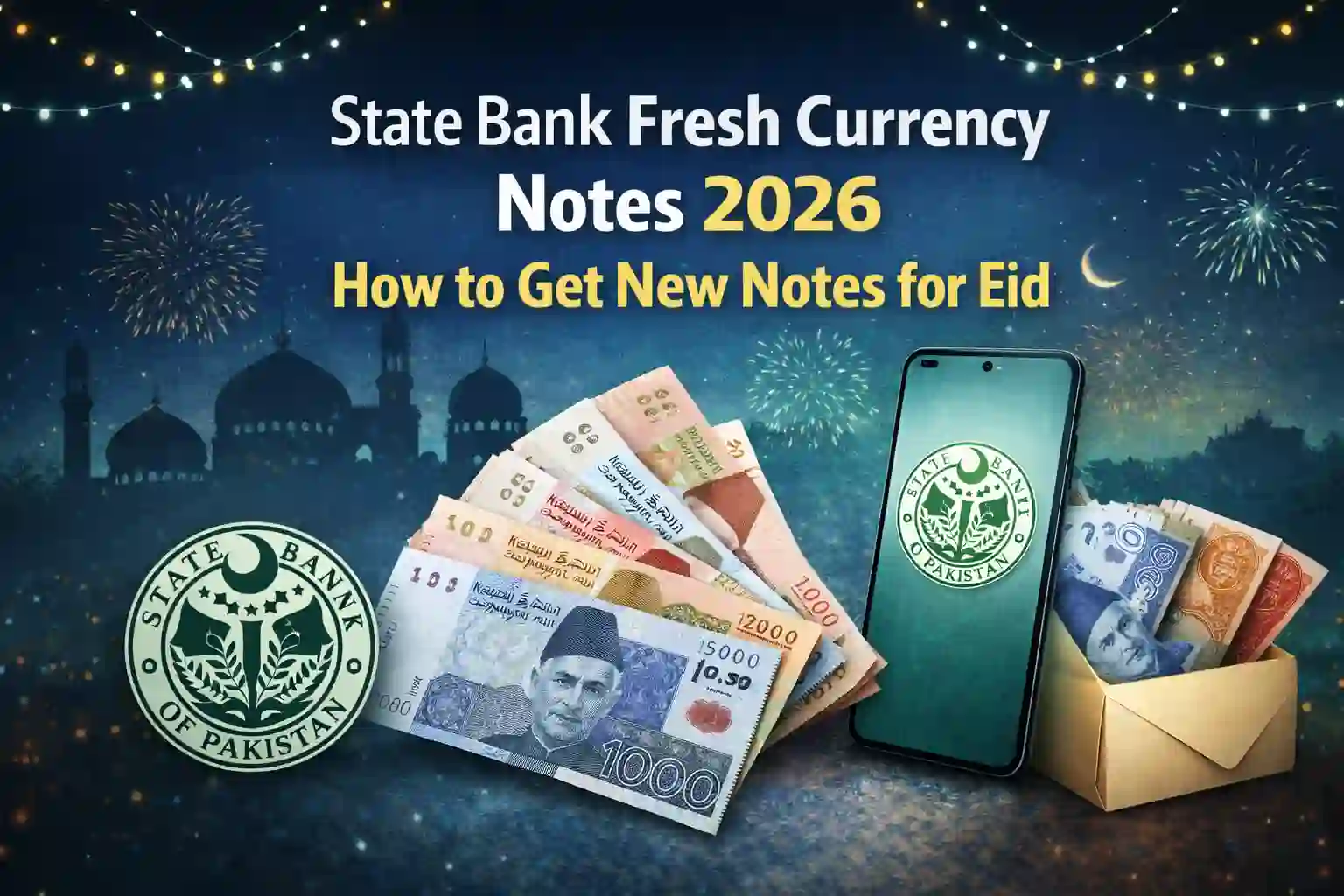 State Bank Fresh Currency Notes 2026 – How to Get New Notes for Eid 1 State Bank Fresh Currency Notes 2026 – How to Get New Notes for Eid