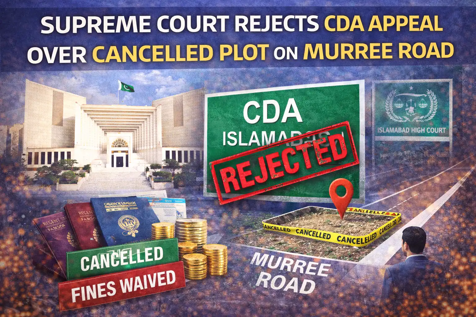 Supreme Court Rejects CDA Appeal Over Cancelled Plot on Murree Road