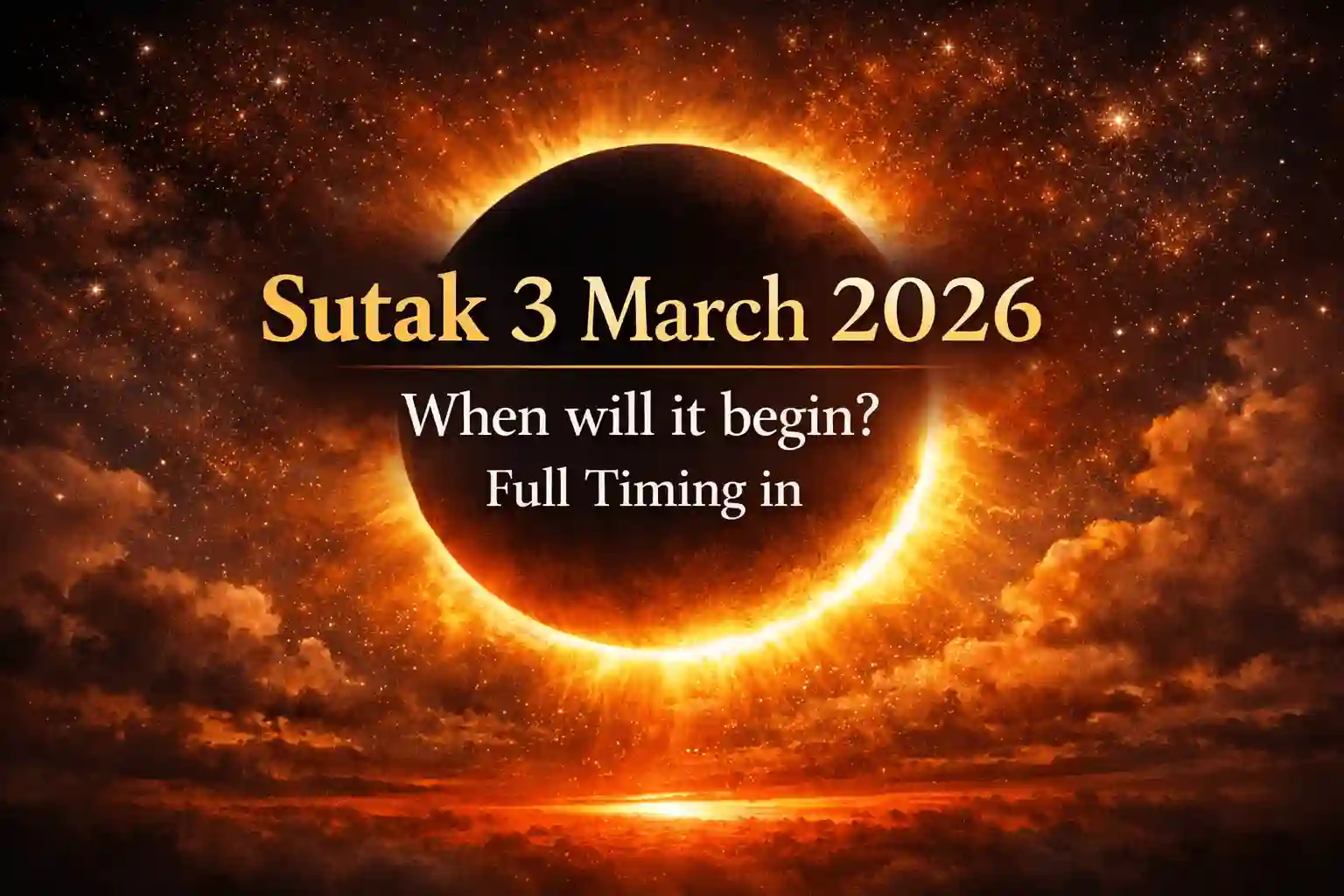 Sutak 3 March 2026: When will it begin? Full Timing in 1 Sutak 3 March 2026 When will it begin Full Timing in