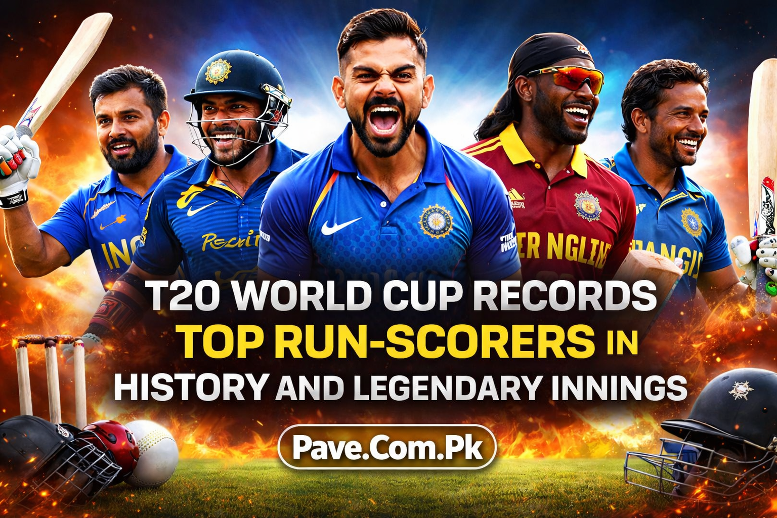 T20 World Cup Records Top Run Scorers in History and Legendary Innings