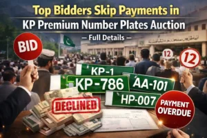 Top Bidders Skip Payments in KP Premium Number Plates Auction