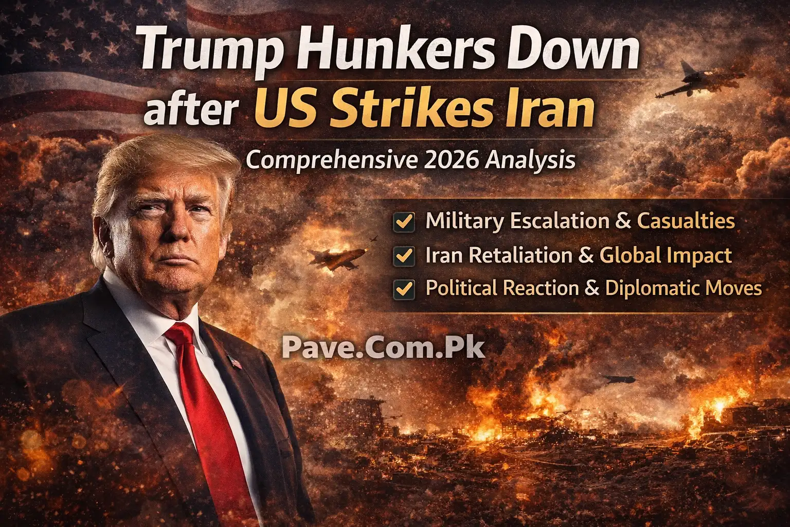 Trump Hunkers Down after US Strikes Iran 1 Trump Hunkers Down after US Strikes Iran