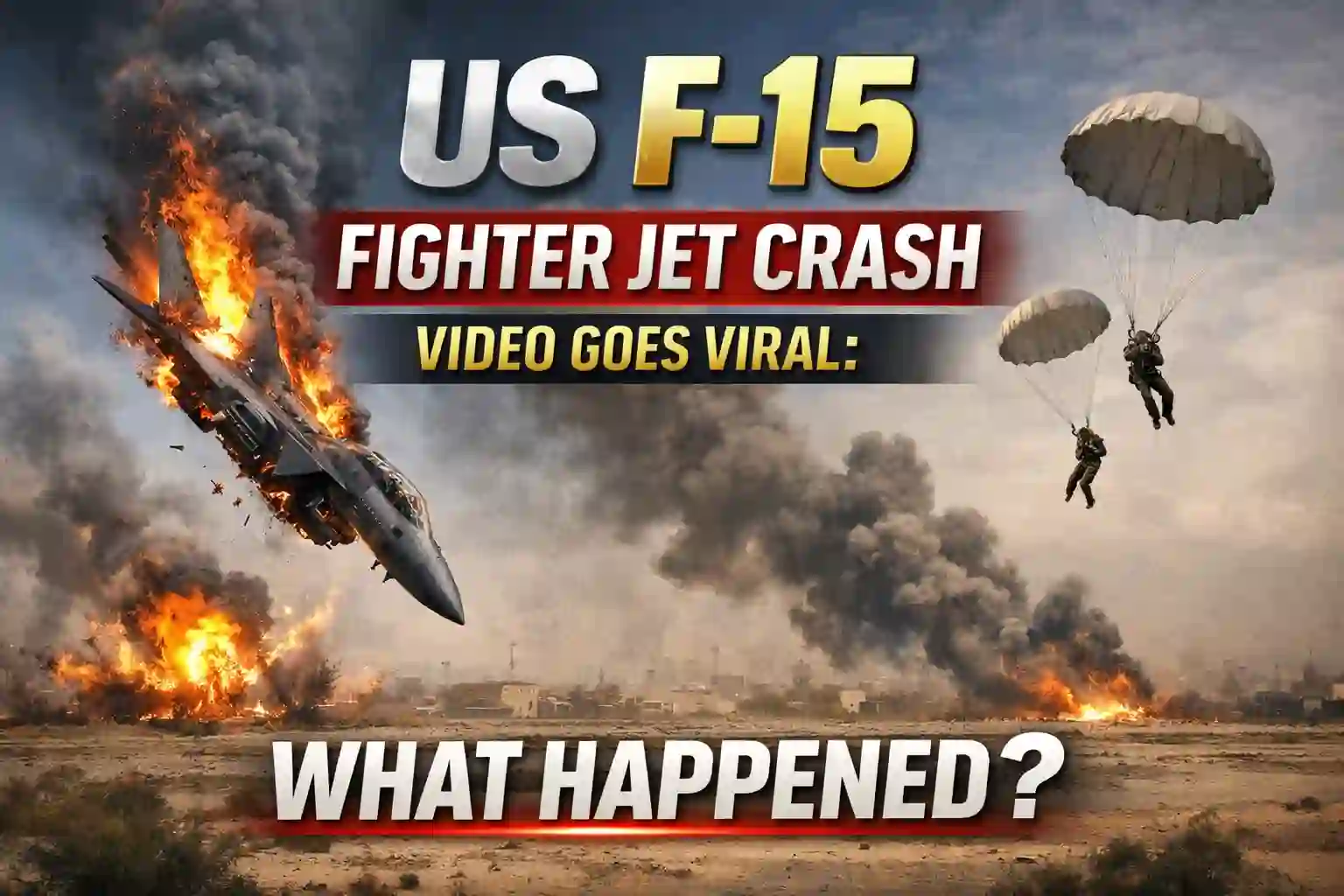 US F-15 Fighter Jet Crash Video Goes Viral