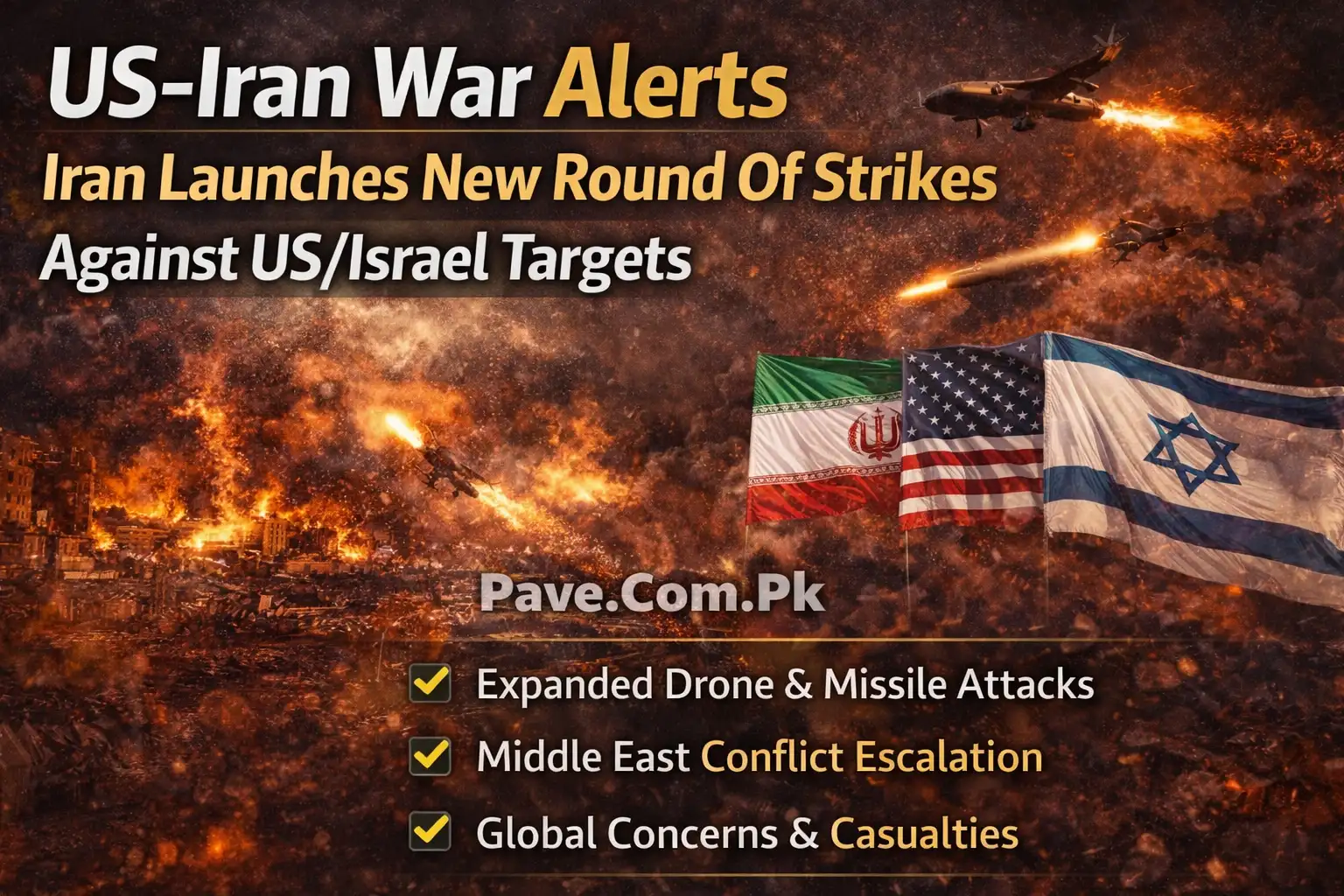 US-Iran War Alerts – Iran Launches New Round Of Strikes Against US/Israel Targets 1 US-Iran War Alerts – Iran Launches New Round Of Strikes Against USIsrael Targets