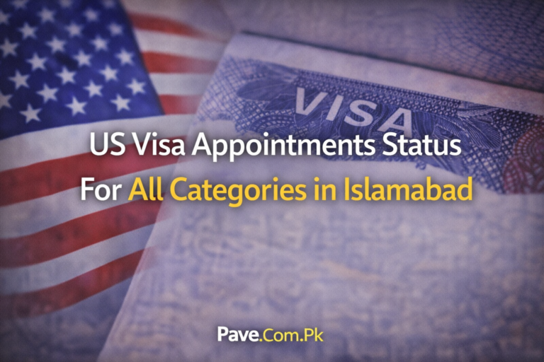 US Visa Appointments Status For All Categories in Islamabad 5 US Visa Appointments Status For All Categories in Islamabad