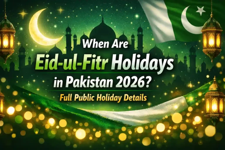 When Are Eid-ul-Fitr Holidays in Pakistan 2026? Full Public Holiday Details 5 When Are Eid-ul-Fitr Holidays in Pakistan 2026 Full Public Holiday Details
