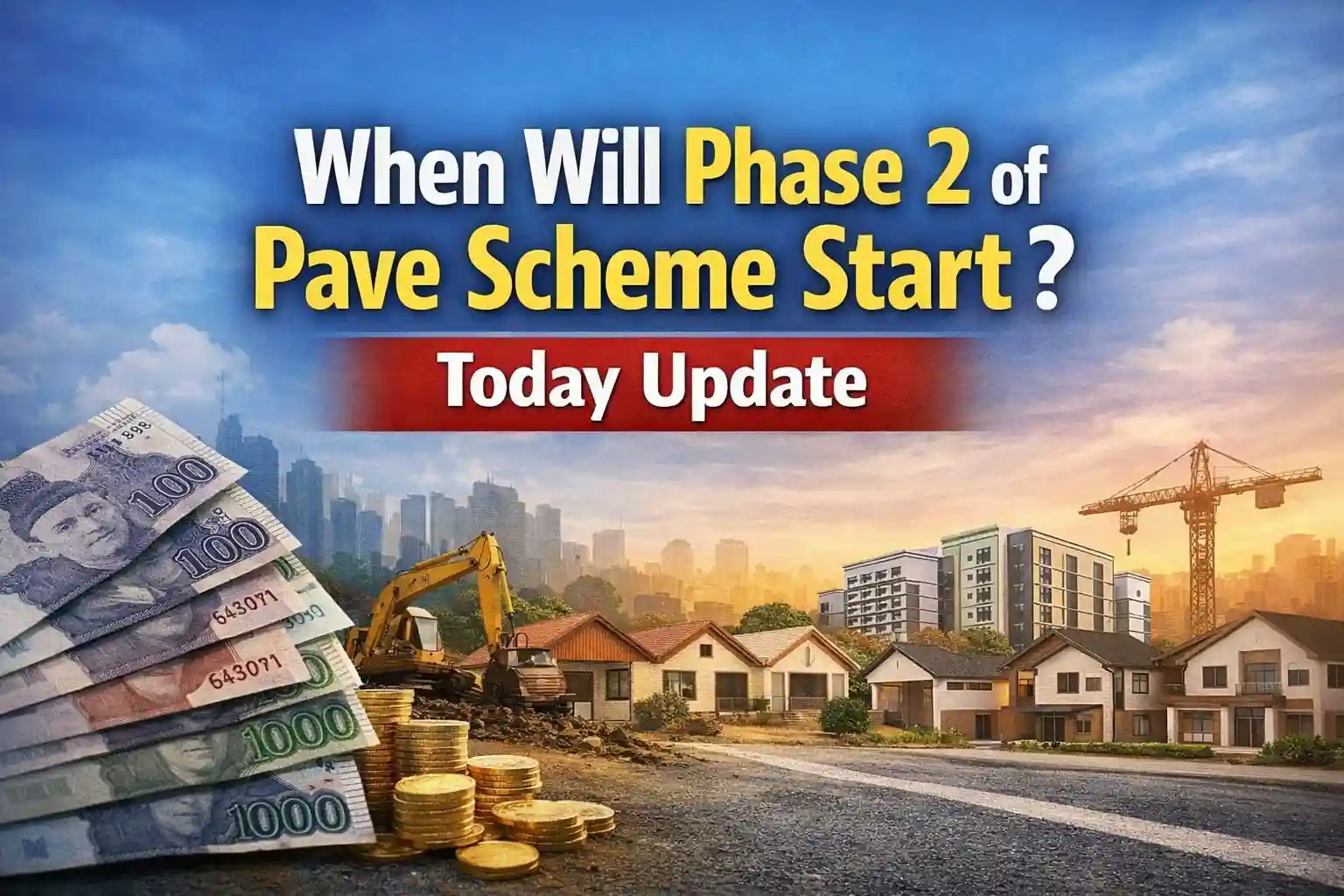 When Will Phase 2 of Pave Scheme Start? Today Update 1 When Will Phase 2 of Pave Scheme Start Today Update
